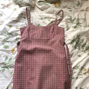 Pink plaid dress